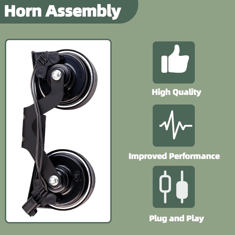 Mocar7 Horn Assembly with Bracket Compatible with Ford Explorer 2016 2017 2018 2019 Replace GB5Z-13832-A - Image 2